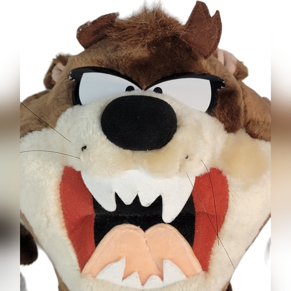 Looney Tunes Vintage 90's Tasmanian Devil Taz Stuffed Plush Animal Toy Applause - Picture 2 of 12